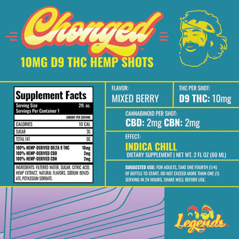 Legends Indica Shot - Mixed Berry (10MG)