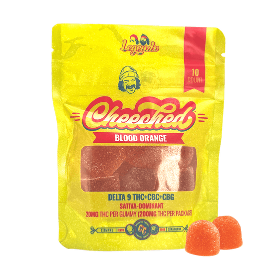 Cheech & Chong’s 20MG Legends CHEECHED Gummies (Blood Orange)
