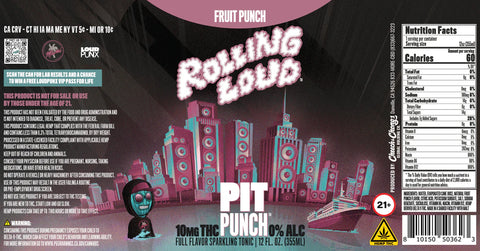 THC Fruit Punch (4-pack, 10 mg each) - Cheech & Chong x Rolling Loud