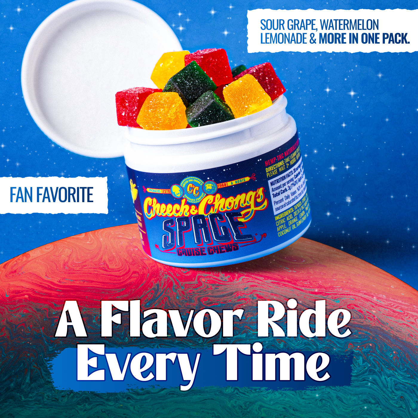 Blast Off With Cheech & Chong’s Triple-Strength Space Chews