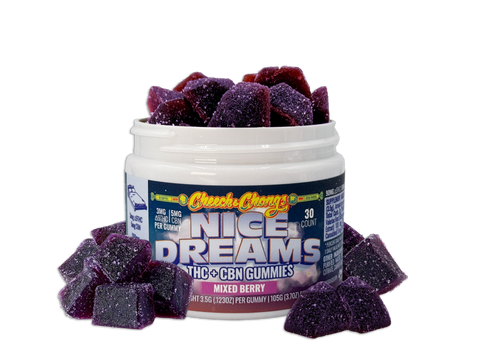 Nice Dreams THC + CBN Gummies - Mixed Berry (90 mg THC + 150 mg CBD)