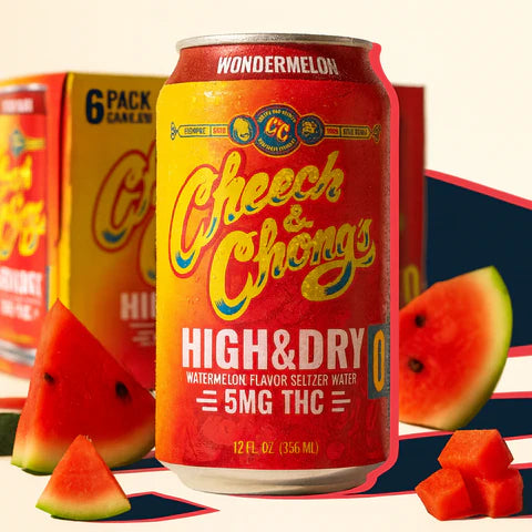 High & Dry Delta-9 THC Seltzer - Wondermelon (6-pack, 30 mg)