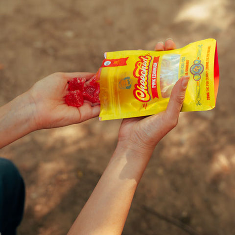 Sativa Delta-9 THC Gummies - Pink Lemonade (200 mg THC + 50 mg CBC + 50 mg CBG)