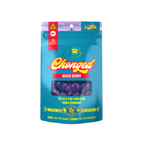 Legends Indica Delta-9 THC Gummies - Mixed Berry (200 mg THC + 50 mg CBD + 50 mg CBN)