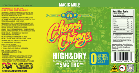 GET BUZZED WITHOUT THE NEXT-DAY BACKLASH WITH HIGH & DRY THC INFUSED SELTZER - MAGIC MULE