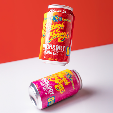 GET BUZZED WITHOUT THE NEXT-DAY BACKLASH WITH HIGH & DRY THC INFUSED SELTZER - WONDERMELON