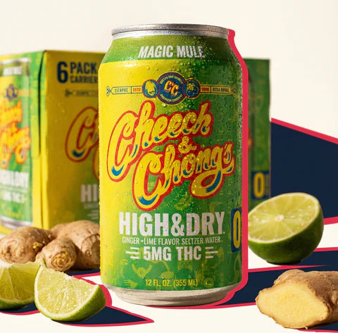 High & Dry Delta-9 THC Seltzer - Magic Mule (4-pack, 20 mg)