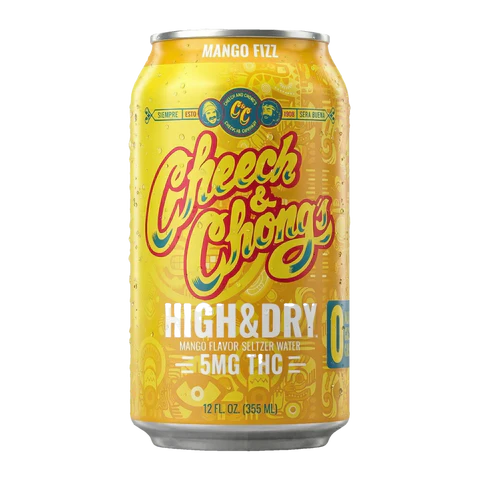 High & Dry Delta-9 THC Seltzer - Mango Fizz (4-pack, 20 mg)