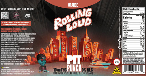 THC Orange Soda (4-pack, 5 mg each) - Cheech & Chong x Rolling Loud