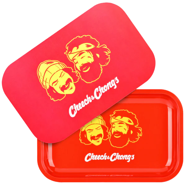 C&C Metal Rolling Tray - Red Faces
