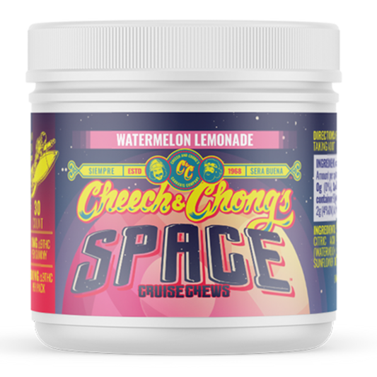 Blast Off With Cheech & Chong’s Triple-Strength Watermelon Lemonade Space Chews (Limited Time Only)