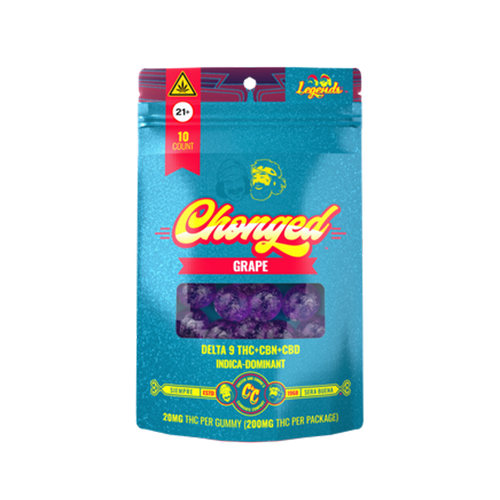 Legends Indica Delta-9 THC Gummies - Grape (200 mg THC + 50 mg CBD + 50 mg CBN)