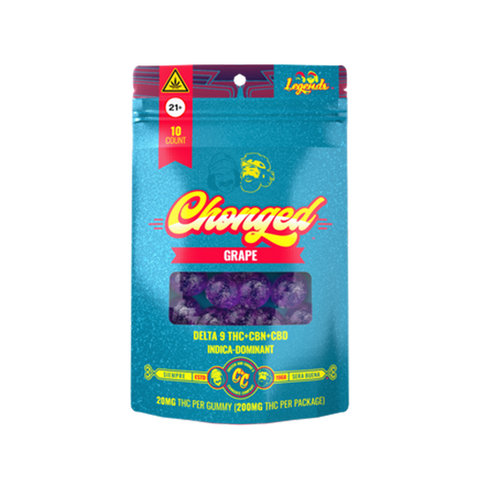 Legends Indica Delta-9 THC Gummies - Grape (200 mg THC + 50 mg CBD + 50 mg CBN)