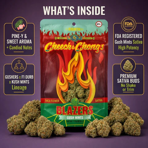 Blazers Gush Mints Premium THCa Flower (3.5g)
