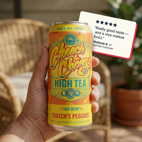 High Teas THC Infused Iced Tea - Cheech's Peaches (4-pack, 20 mg)