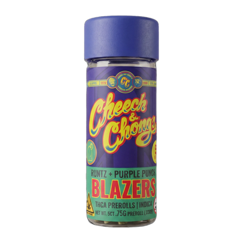 Blazers Runtz + Purple Punch Mini THCa Prerolls (5-pack, 3.75g TW)