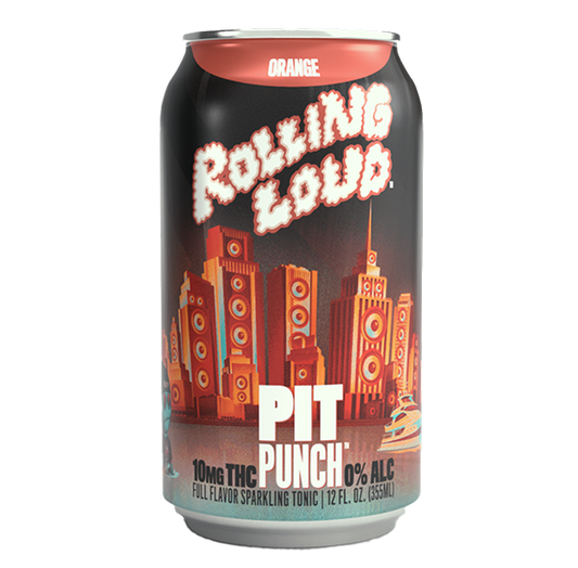 THC Orange Soda (4-pack, 10 mg each) - Cheech & Chong x Rolling Loud