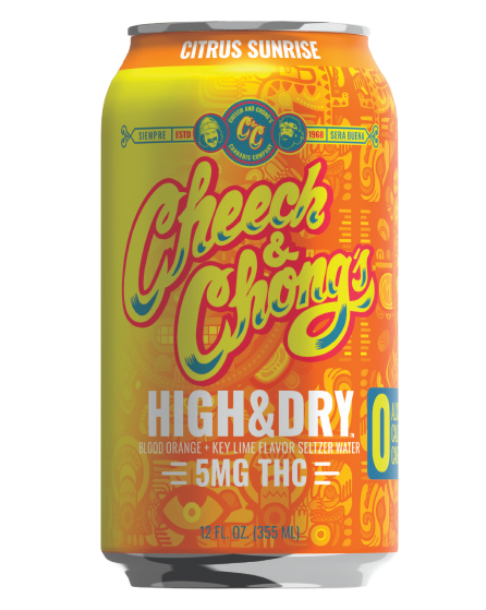 Cheech And Chong Seltzer Near Me Cheech and Chong's High & Dry THC Infused Seltzer Water - Citrus Sunri